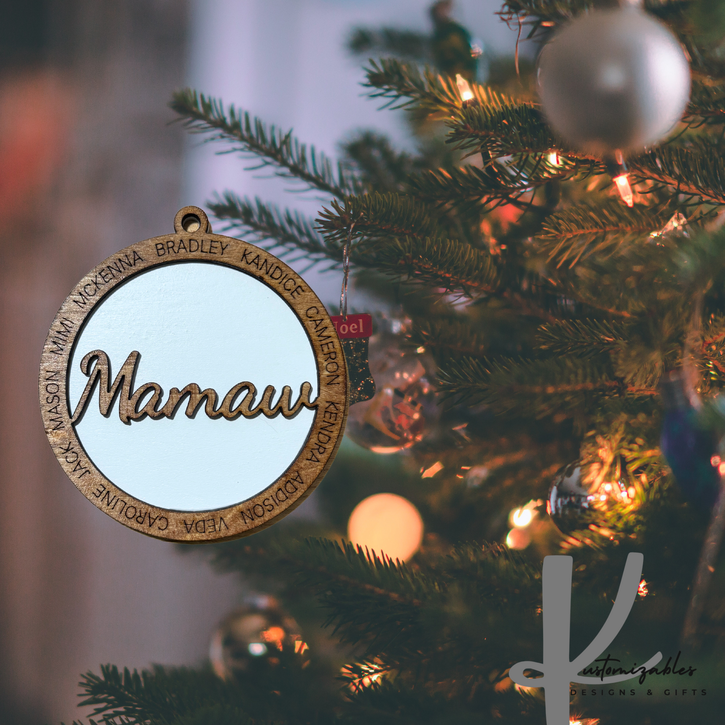 Engraved Name Ornament