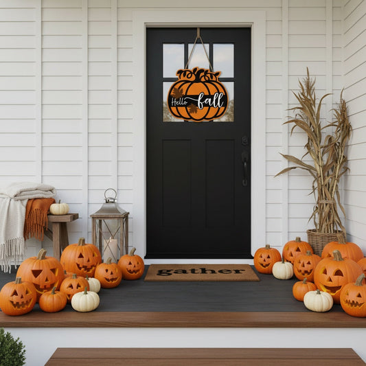 Personalized Pumpkins & Door Signs: A Trick-Free Treat for Your Porch