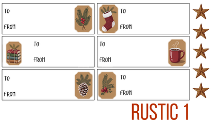 Rustic Christmas Gift Tags