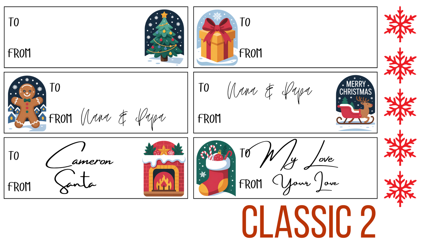 Classic Christmas Gift Tags