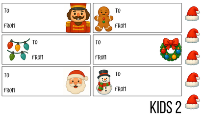 Kids Christmas Gift Tags