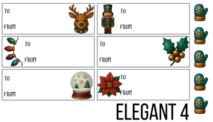 Elegant Christmas Gift Tags