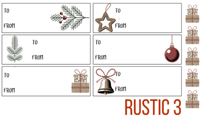 Rustic Christmas Gift Tags