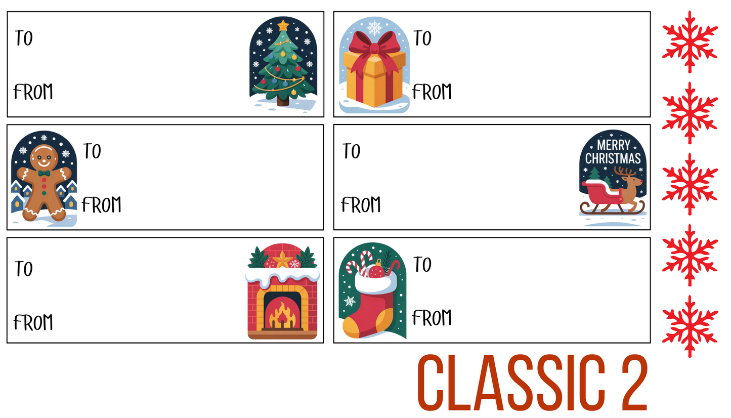Classic Christmas Gift Tags