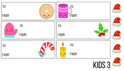 Kids Christmas Gift Tags