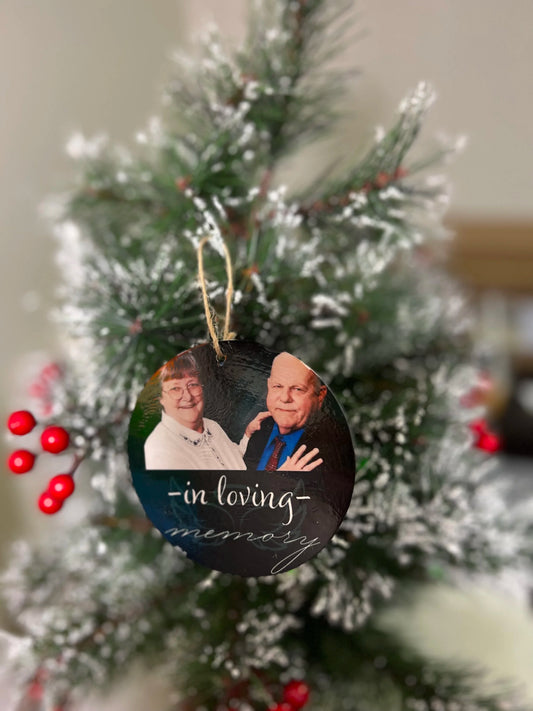 Customizable Memory Photo Ornaments