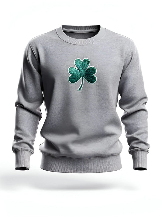 St Patricks Shamrock Glitter Applique