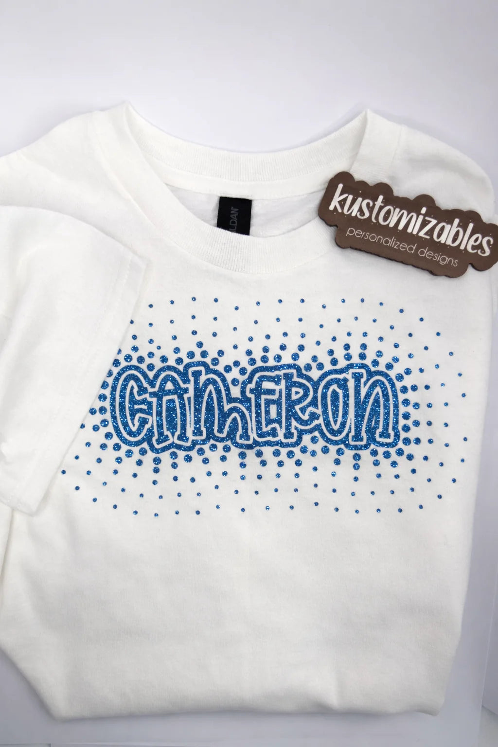 NB - 24M Glitter Starburst Offset Onesie