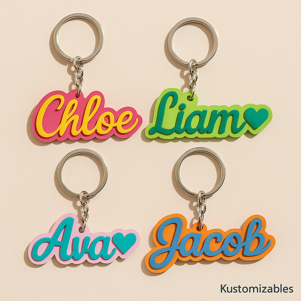 Custom Laser-Cut Keychains – Personalized & Handcrafted by Kustomizables