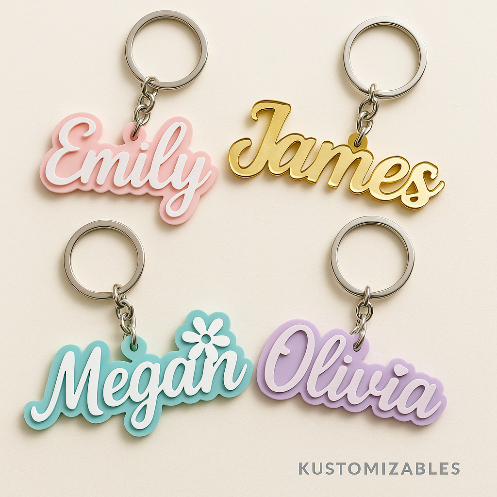 Custom Laser-Cut Keychains – Personalized & Handcrafted by Kustomizables