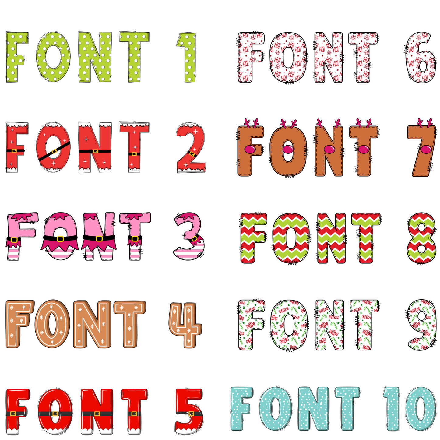 Custom Christmas Label Sheet – 20 Labels