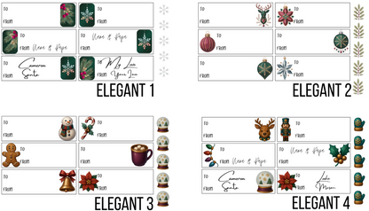 Elegant Christmas Gift Tags
