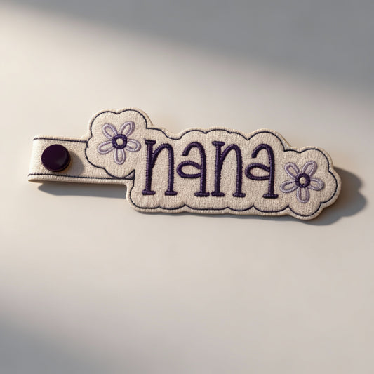 Embroidered NANA keychain